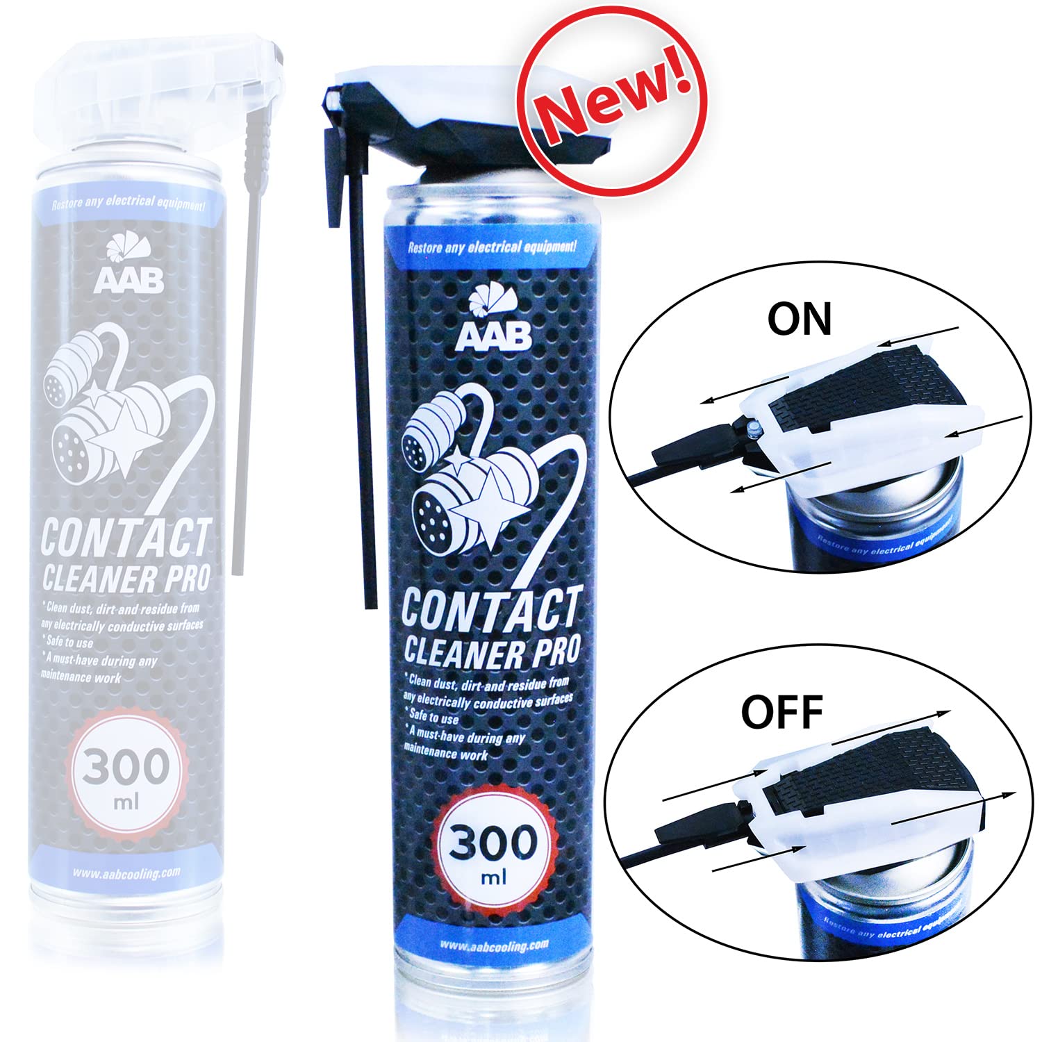 AABCOOLING Professional Contact Cleaner Spray 300ml - Fast Drying Electronic Cleaner for Electrical Contacts, Circuit Boards, Automotive Parts - Ideal for Electronics, Cars, and Home Appliances Maintenance