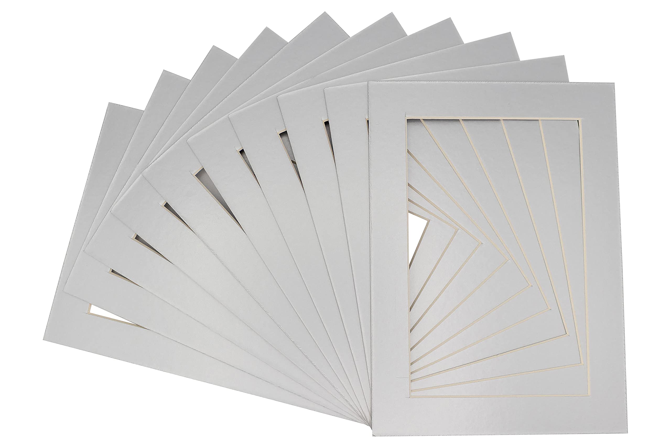28x40 Inch Precut Metallic Silver Acid-Free Picture Matboard - Bevel Cut Display Mat for 24x36 Photos & Artwork - Perfect for Framing, Home Decor, Galleries & Professional Presentations