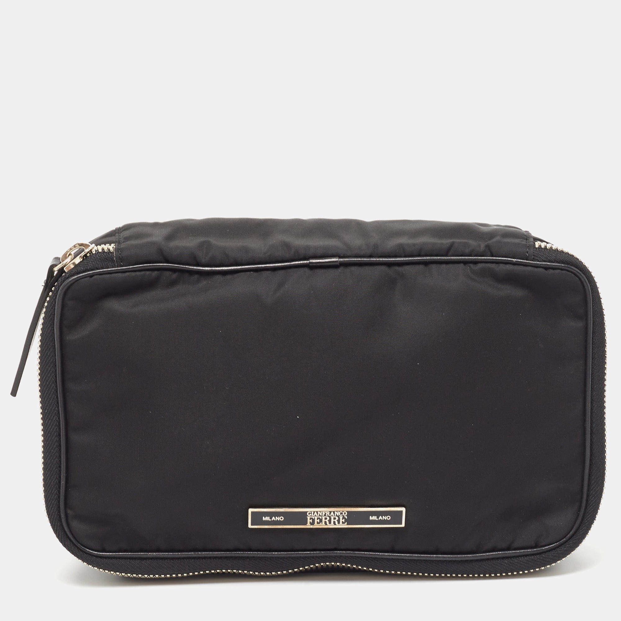Black Canvas Zip Around Clutch Wallet for Women - Stylish & Secure Small Crossbody Bag - Perfect for Evening Parties, Date Nights & Travel Accessories