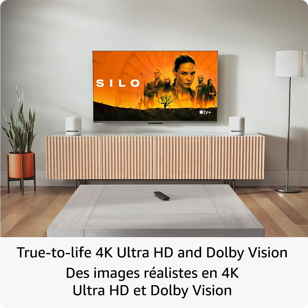 Amazon Fire TV Stick 4K Max Streaming Device with Alexa Voice Remote & USB Power Cable - Watch Movies, Live TV & Play Games on Your Smart TV