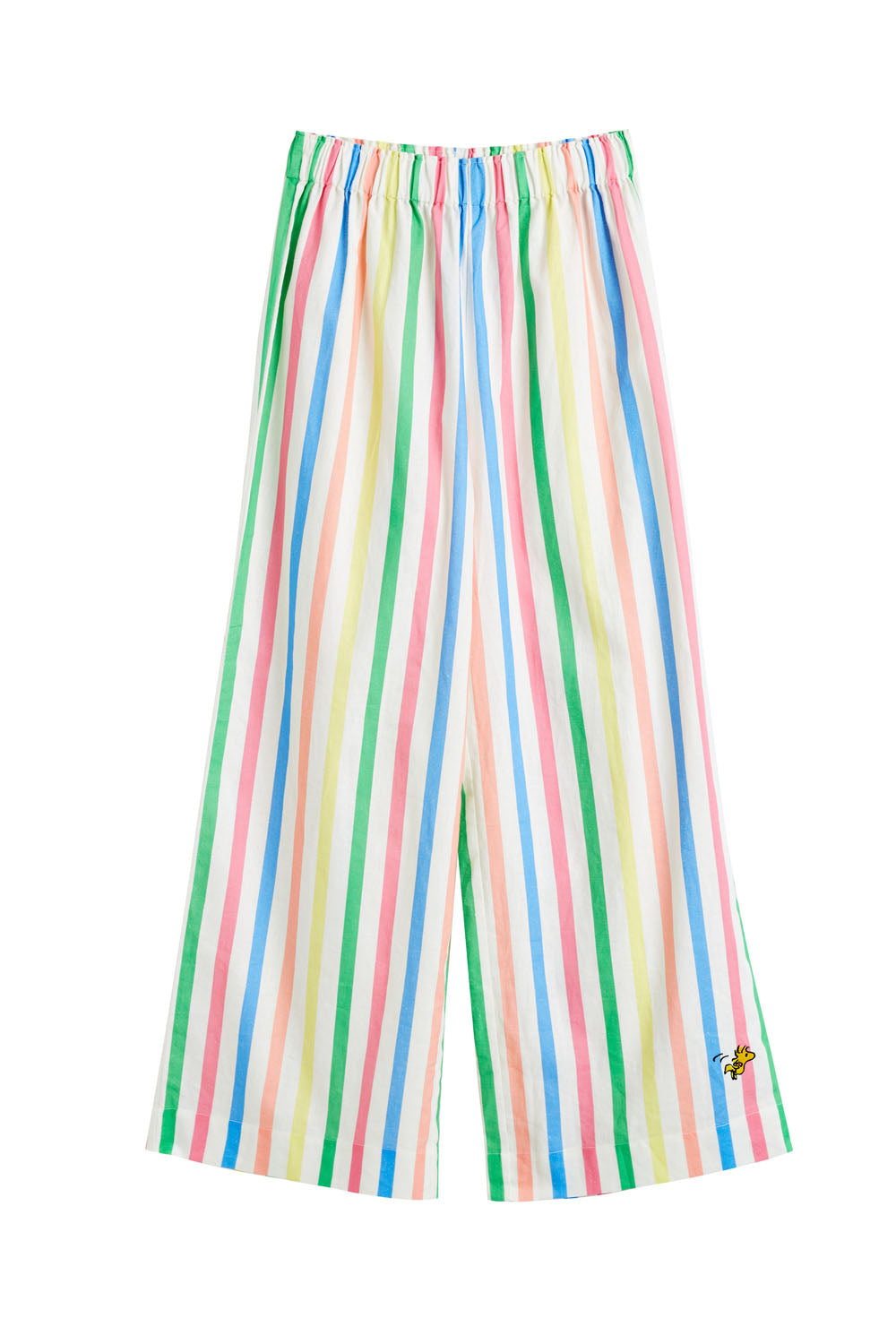 Stylish Snoopy Striped Linen Cotton Pants for Women - Comfortable Casual Trousers for Summer, Travel & Everyday Wear