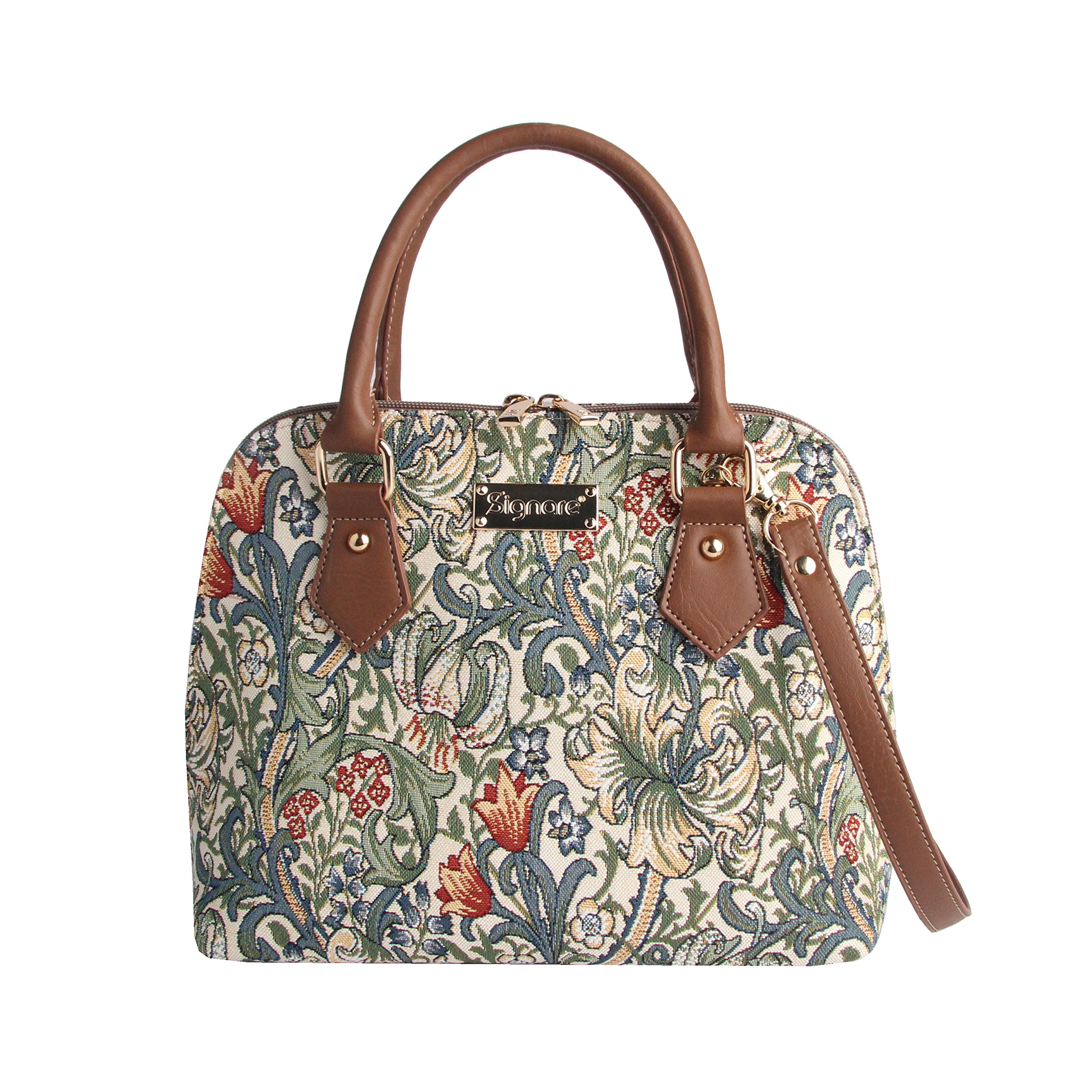 Signare Women's Fashionable Tapestry Handbag & Shoulder Bag - Crossbody Purse with Adjustable Strap for Women, Girls & Teens | Perfect for Work, Travel & Daily Use