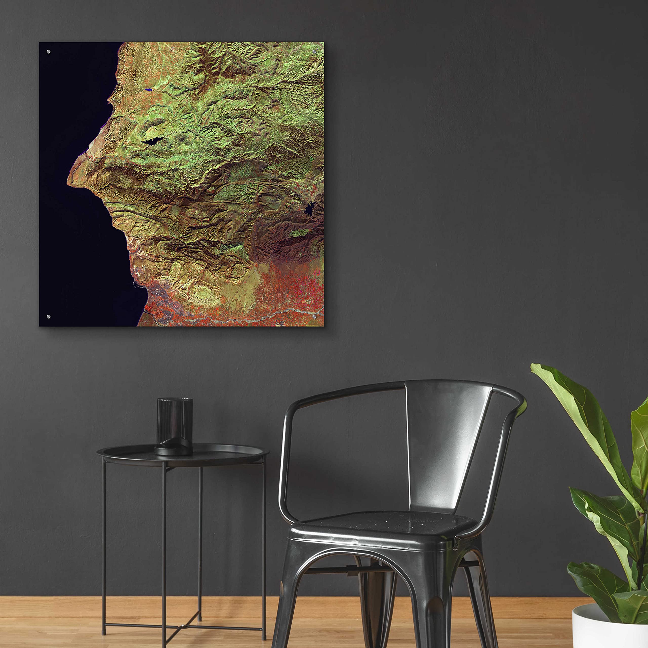 Epic Art 'Earth as Art: Earth Selfie' - 36x36 Inch Acrylic Glass Wall Decor | Modern Home & Office Wall Art | Perfect for Living Room, Bedroom or Office Decoration