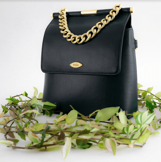 Mona Genuine Apple Leather Crossbody Bag for Women - Stylish & Durable Black Shoulder Purse - Perfect for Work, Travel & Everyday Use