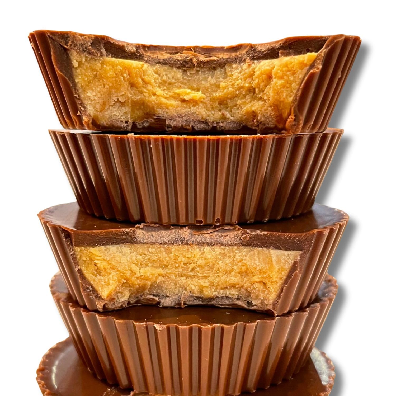 Chomp! Nutpucks: Vegan Oat Milk Chocolate Peanut Butter Cups - Dairy-Free, Gluten-Free, Soy-Free, Ethical Cacao (5 Pack) | Perfect for Healthy Snacking, Vegan Desserts & Ethical Treats