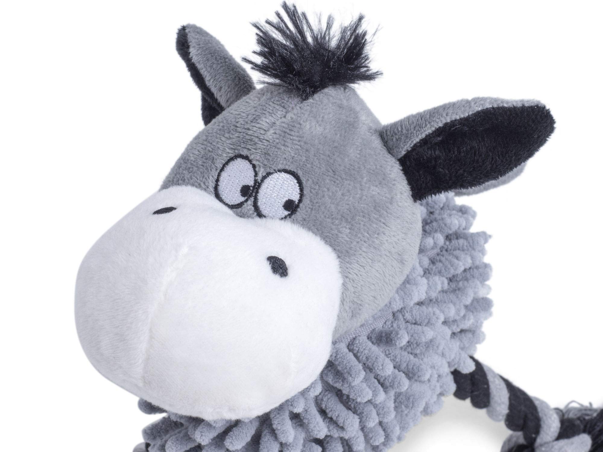 Farmyard Buddies Noodle Donkey Dog Toy - Durable Chew Toy for Small & Medium Dogs - Fun Interactive Plush Animal Toy for Playtime & Training - Perfect for Indoor & Outdoor Use