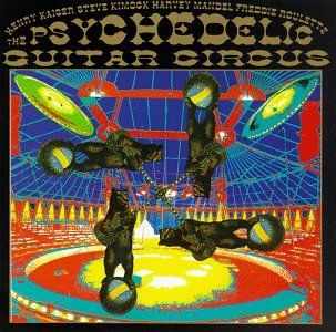 Psychedelic Guitar Circus - Colorful Electric Guitar for Rock & Alternative Music | Perfect for Stage Performances, Music Videos & Vintage-Themed Concerts