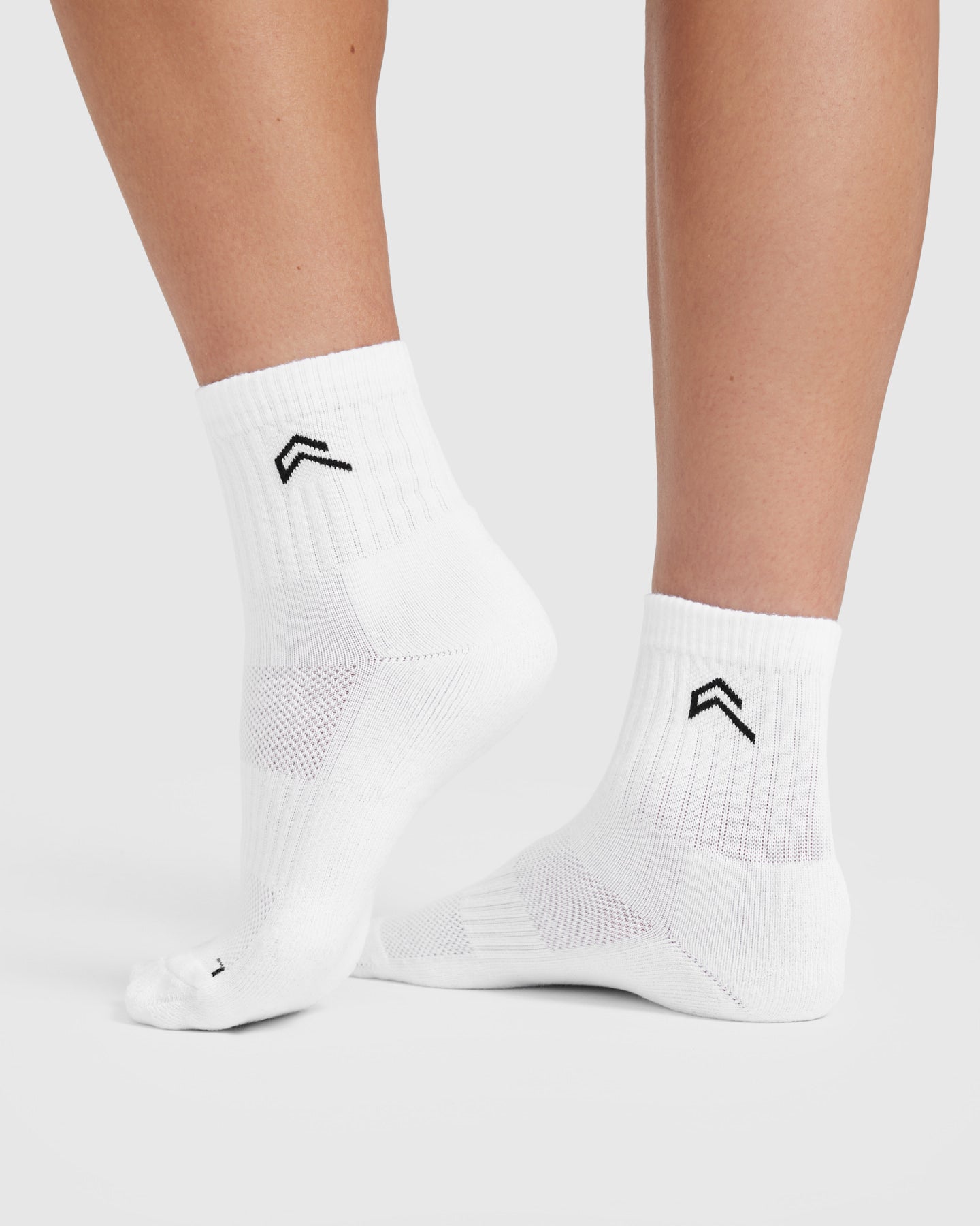 Premium 3-Pack Mid Crew Socks for Men & Women - Soft Cotton White Athletic Socks - Perfect for Running, Gym Workouts & Everyday Comfort