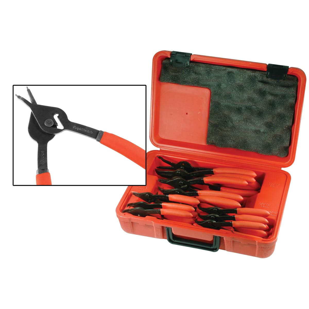 RDL950200 Redline Rapid Switch Snap Ring Pliers - Professional Lock Ring Tool for Automotive, Machinery & DIY Repairs - Ideal for Mechanics, Engineers & Home Workshops