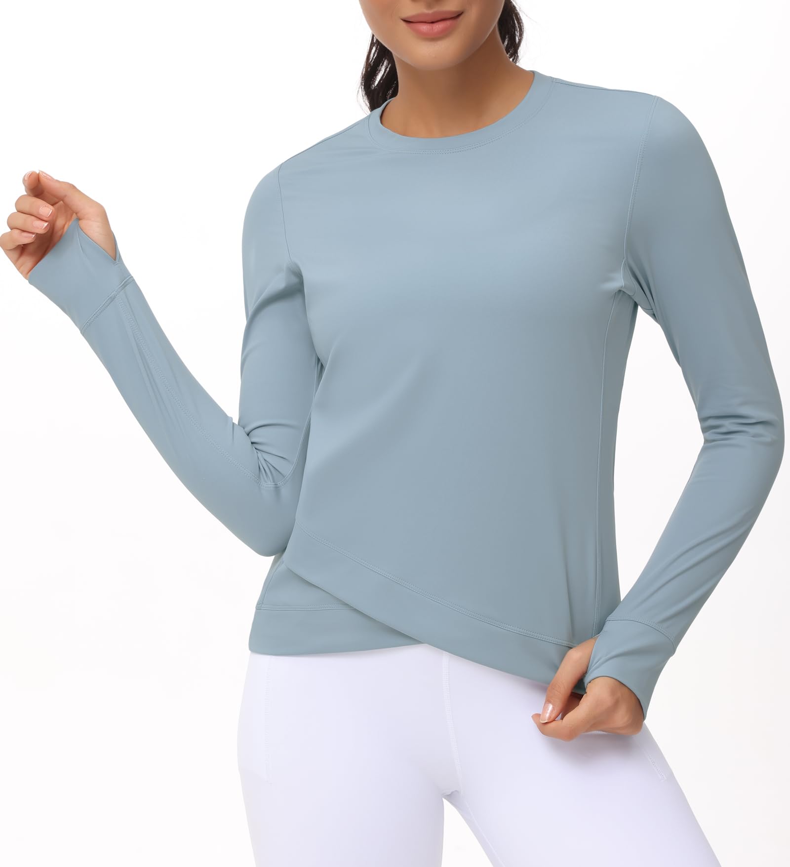 Women's Long Sleeve Compression Shirts - Workout Tops for Running, Yoga & Fitness with Thumb Holes | Moisture-Wicking Athletic Shirts for Women | Perfect for Gym, Training & Outdoor Activities