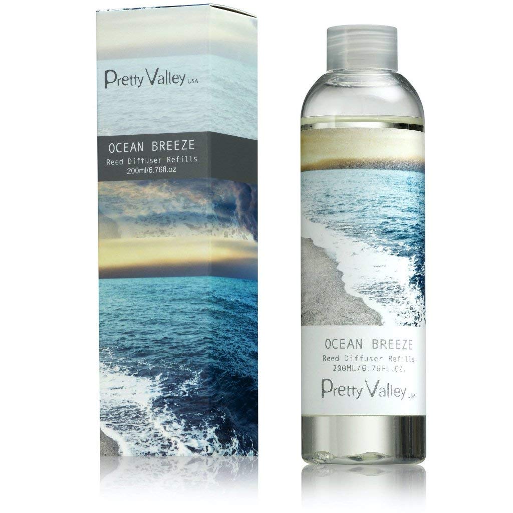 Ocean Breeze Reed Diffuser Refill for Home | Aromatherapy Essential Oil Air Freshener | Perfect for Living Room, Bedroom & Bathroom