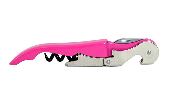 BarConic® Double Lever Corkscrew - Hot Pink Wine Bottle Opener with Smooth Extraction | Perfect for Parties, Weddings & Home Bars