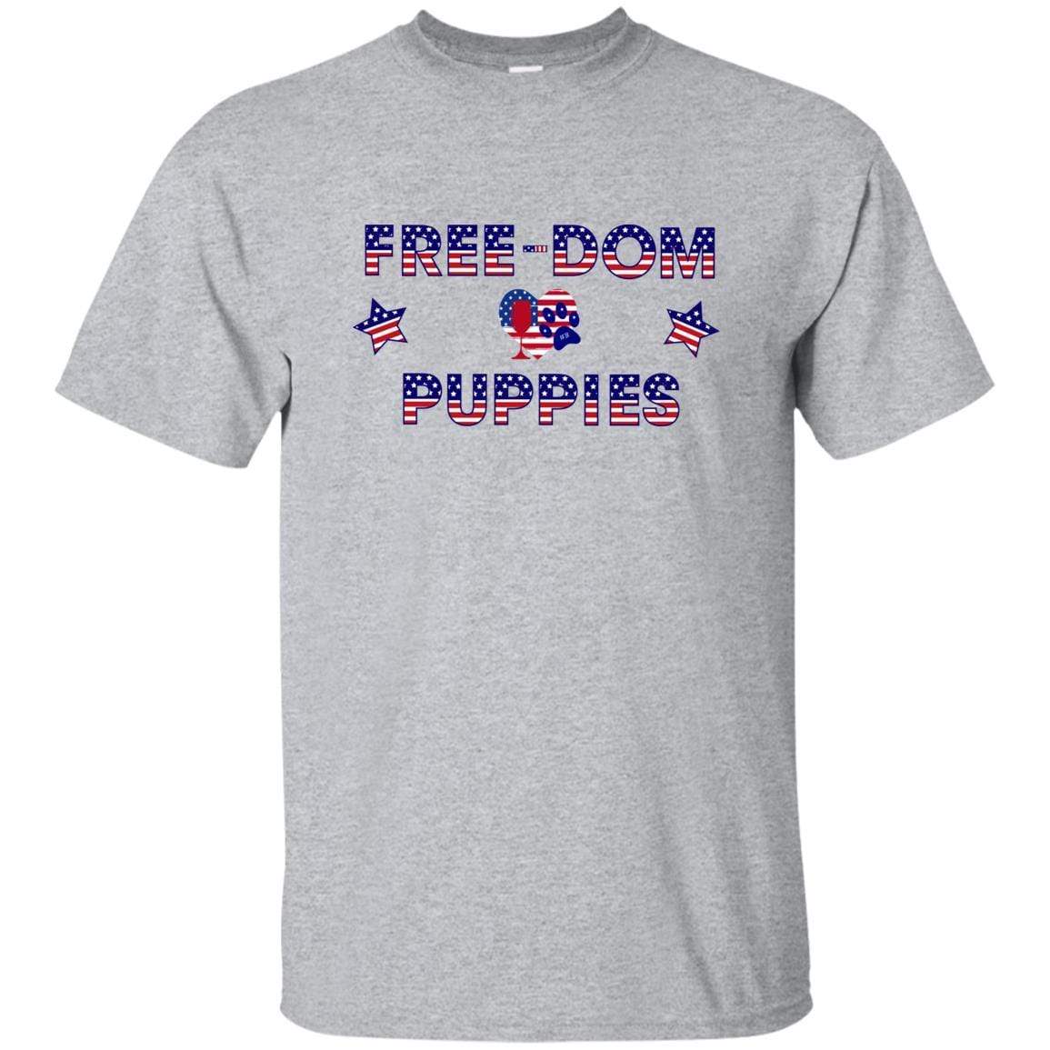 WineyBitches.Co Free Dom Puppies Ultra Soft Cotton T-Shirt - Comfortable Casual Wear for Dog Lovers, Pet Owners & Fun Outfits