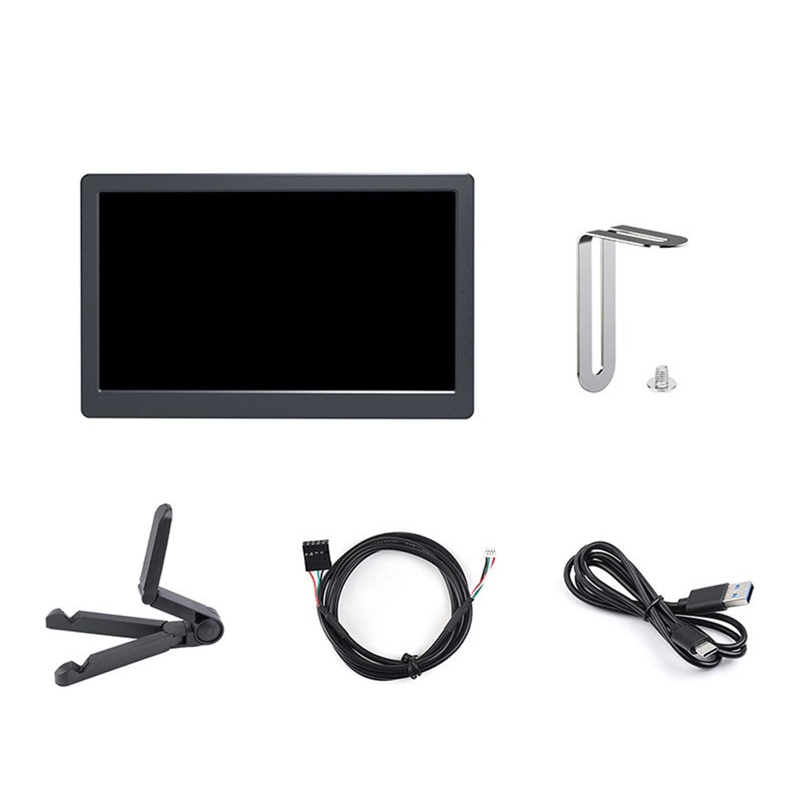7 Inch IPS High Brightness 1024x600 LCD Screen - Tempered Glass Computer Monitor Replacement Panel for Enhanced Productivity - Ideal for Office Workstations, Gaming Rigs & DIY PC Builds