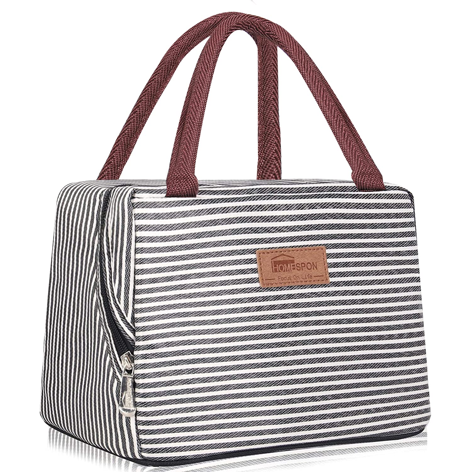 **HOMESPON Insulated Lunch Bag - Reusable Cooler Tote for Women & Men, Waterproof Lunch Box Container - Perfect for Work, School, Picnics & Outdoor Activities**