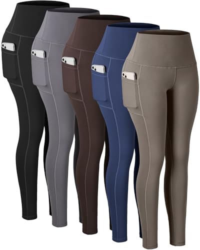 5 Packs -Black/Gray/Brown/Navy/Khaki