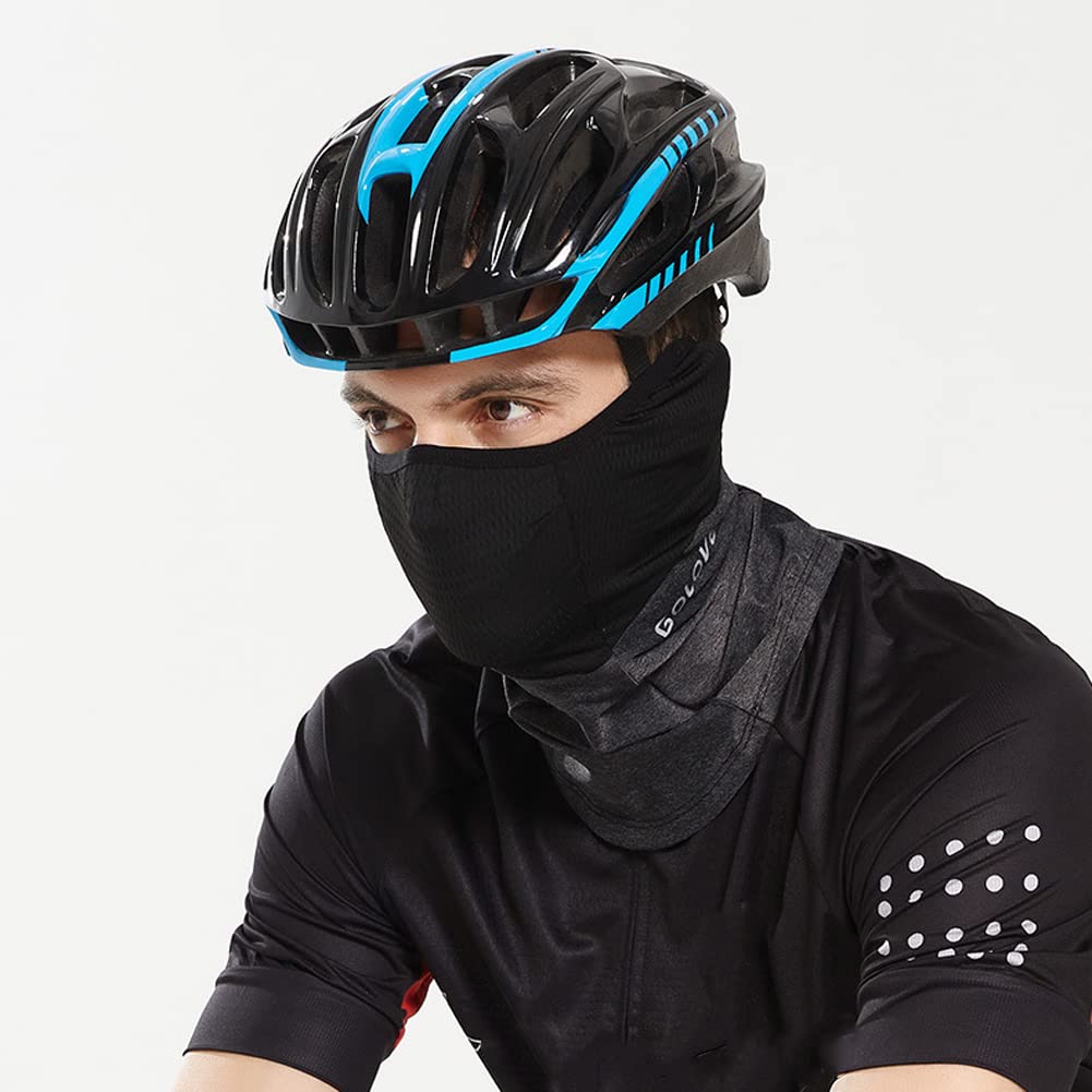 iKASUS Reusable Neck Gaiter Face Mask - Cooling UV Protection Bandana Balaclava Scarf for Men & Women - Perfect for Cycling, Hunting, Skiing, Hiking & Outdoor Sports (Dark Gray) - Stay Cool & Protected During Workouts & Adventures