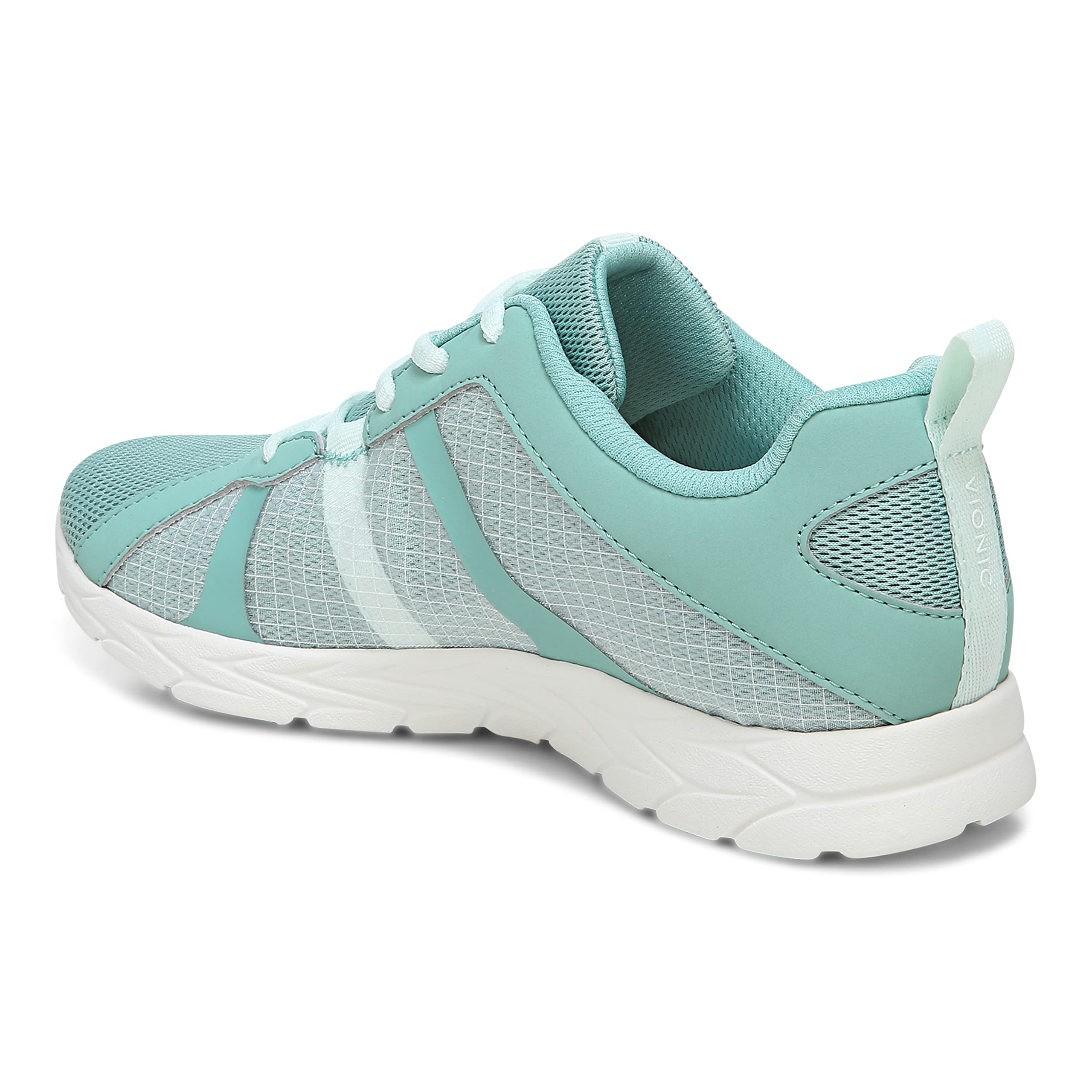 Vionic Brisk Radiant Women's Athletic Comfort Shoes - Wasabi/Blue Glass - Wide Width 9 - Perfect for Running, Walking & Gym Workouts