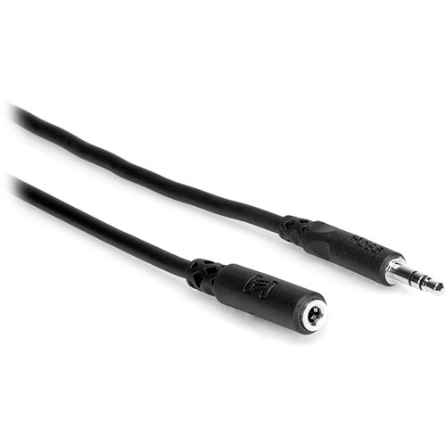 Hosa Technology Stereo Mini Male to Stereo Mini Female Cable 25ft (7.62m) - High-Quality Audio Patch Cable for Headphones, Mixers, and Portable Devices