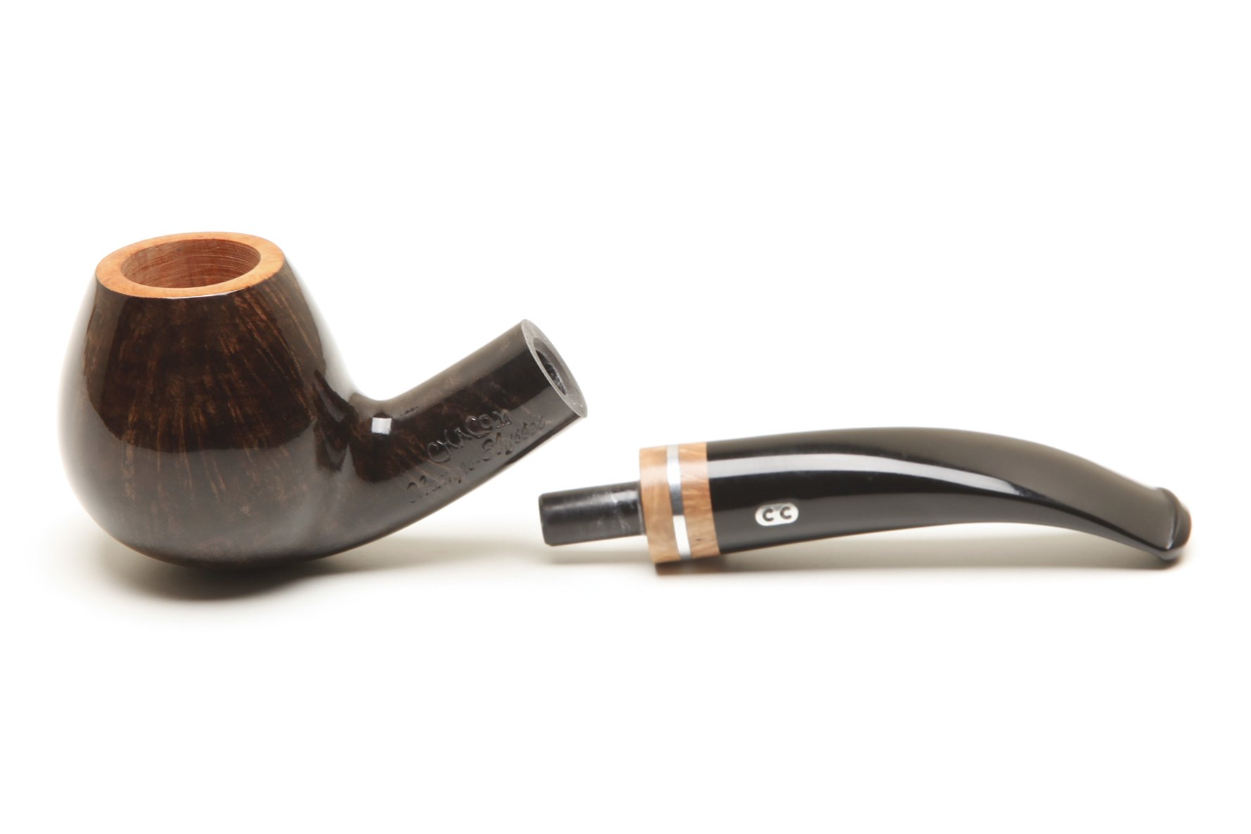 Chacom Champs Elysees 425 Smooth Tobacco Pipe - Premium Briar Wood Smoking Pipe for Men - Perfect for Relaxation, Gifts & Collectors
