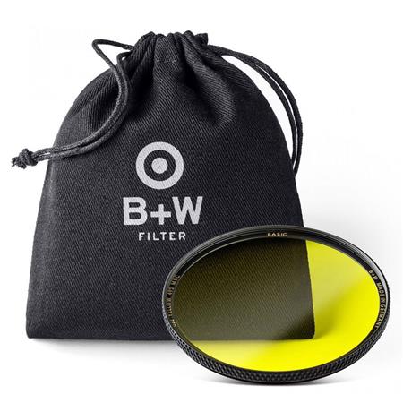 B+W 72mm #495/022 BASIC Yellow MRC Filter - Professional Camera Lens Filter for Enhanced Contrast & UV Protection - Perfect for Landscape, Nature & Black & White Photography