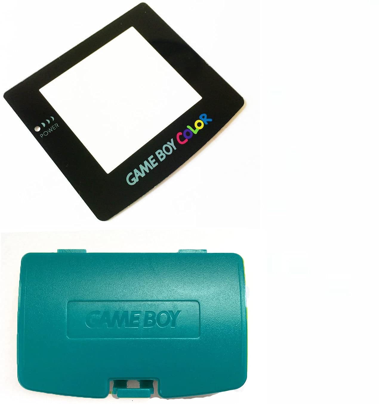 Original Title: Replacement Battery Cover & Glass Screen Lens for Nintendo Game Boy Color GBC (Blue-Green) - Perfect for Gaming Enthusiasts & Retro Console Collectors - Ideal for Repair, Restoration & Classic Gaming Sessions