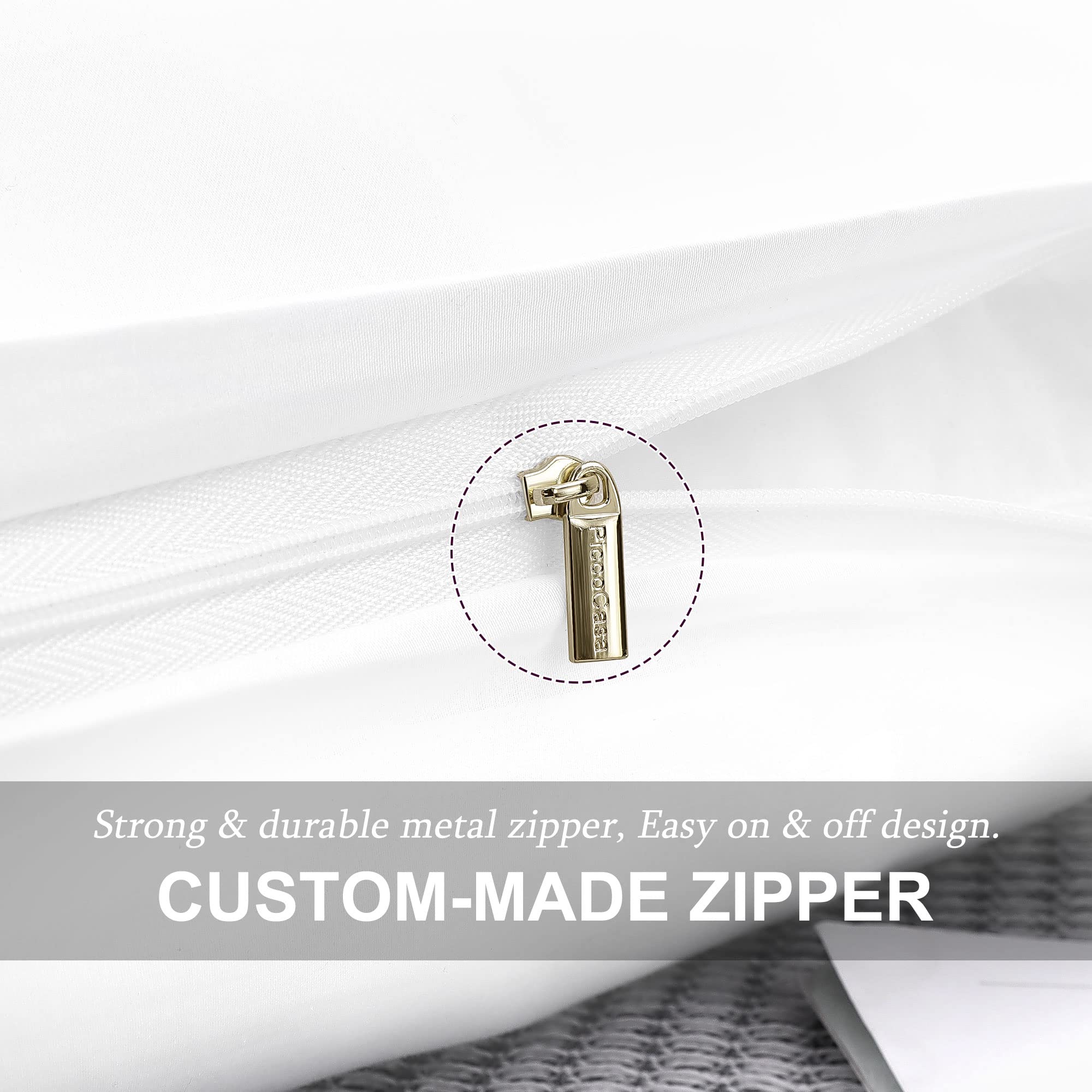 Premium Soft Cotton Pillowcases Set of 2 - Breathable & Hypoallergenic Bedding for Side Sleepers - Perfect for Home, Hotel, and Travel Use