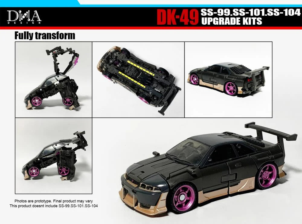 DNA Design DK 49 Upgrade Kit for SS Battletrap, Nightbird & Scourge - Transformers Toy Accessories for Enhanced Display & Customization - Perfect for Collectors & Action Figure Enthusiasts