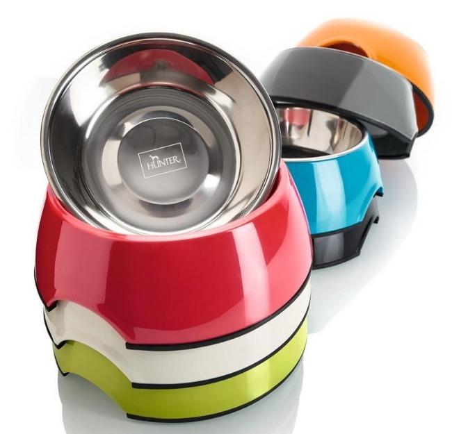 Premium HUNTER Melamine Dog Bowls - Durable, Non-Toxic Pet Food & Water Dishes for Small to Large Dogs - Perfect for Indoor, Outdoor & Travel Use