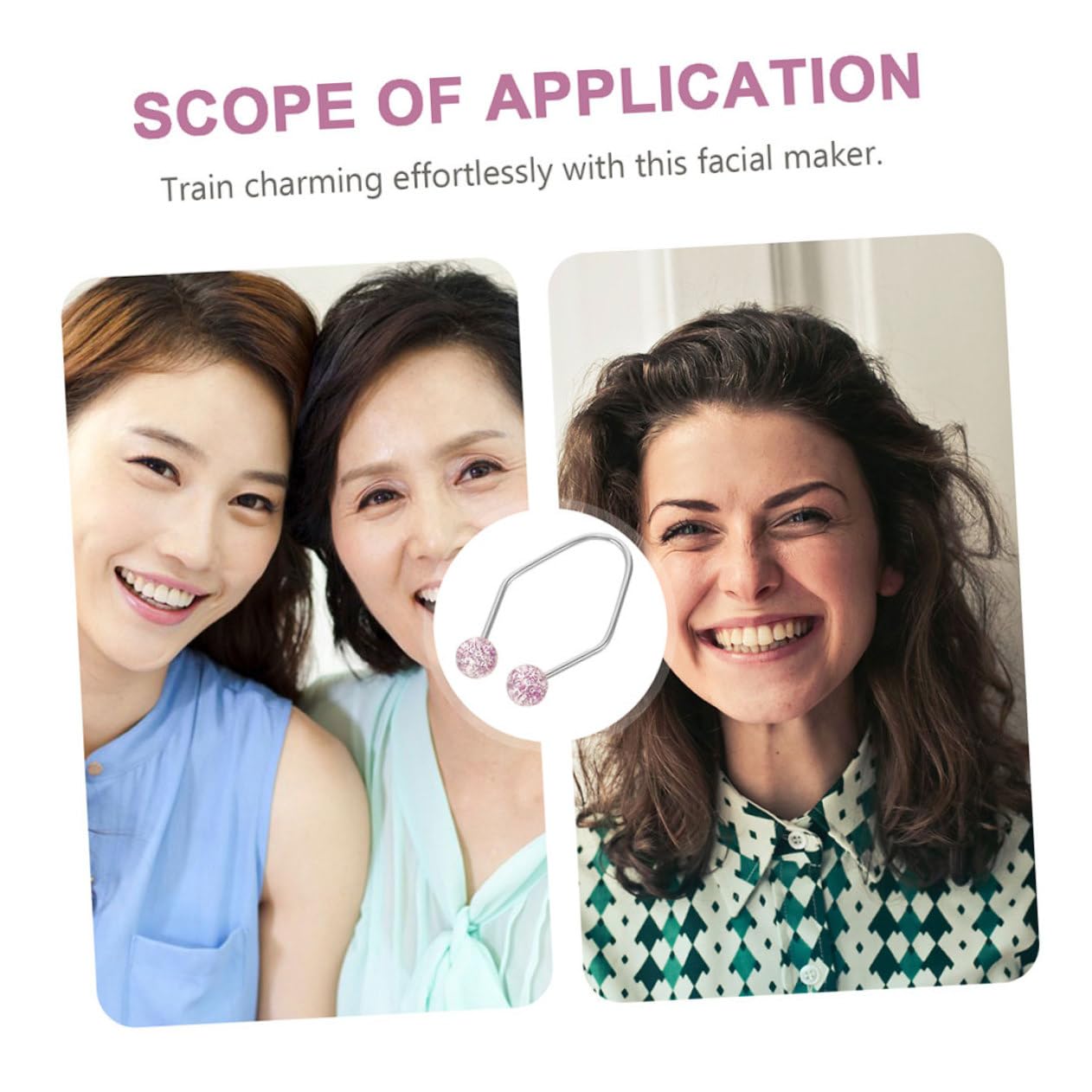 FOMIYES Cheek Dimple Maker 2 Pack - Facial Exercise Tool for Natural Dimples | Enhance Smile & Facial Contour | Perfect for Daily Beauty Routine & Self-Care