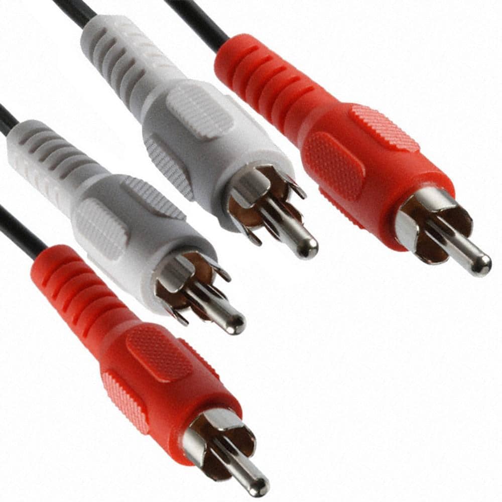 Premium RCA Stereo Audio Cable - 6ft Gold-Plated Dual RCA to RCA Connector for Home Theater, Speakers, Turntables & Hi-Fi Systems - High-Quality Sound Transmission for Crystal Clear Audio