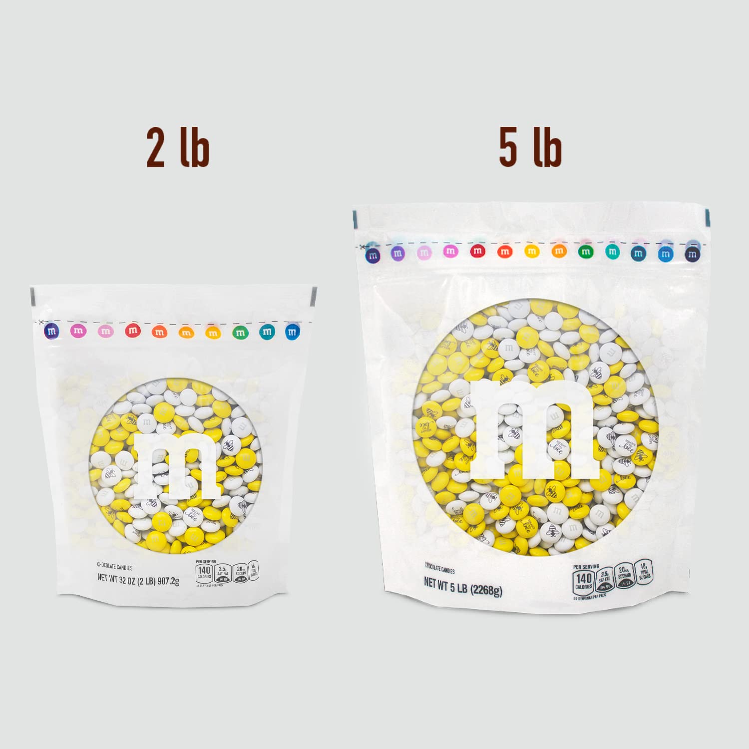 M&M’S Meant To Bee Milk Chocolate Candy - 5lbs Bulk Candy for Engagement Parties, Wedding Favors, Gift Boxes | Perfect for Bridal Showers, Baby Showers & Birthday Celebrations