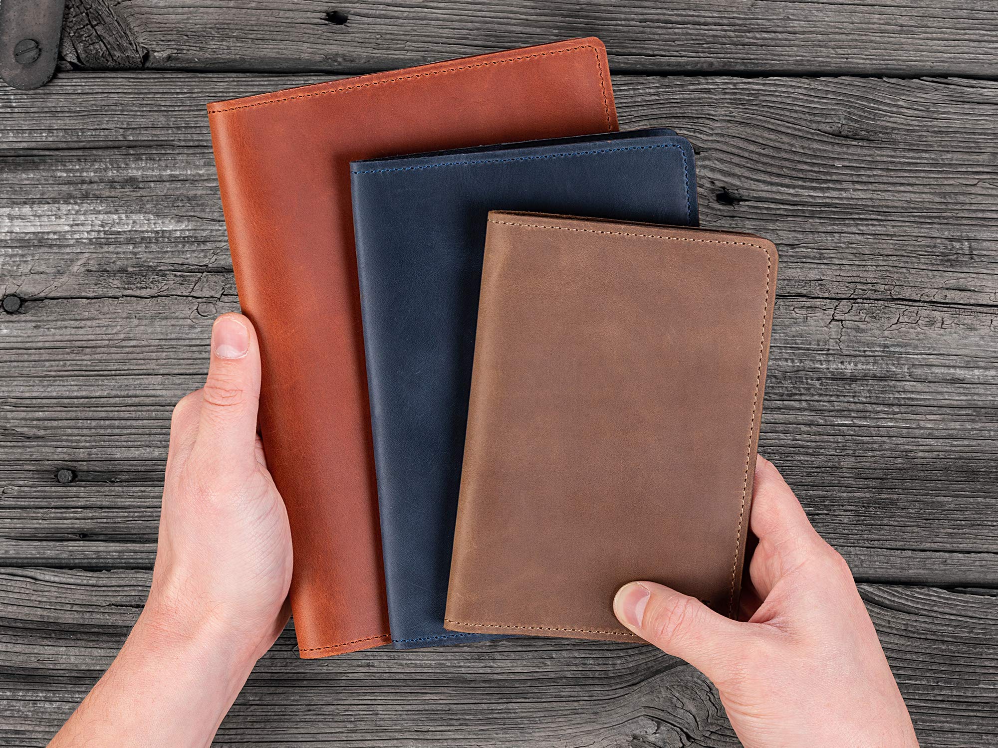 Personalized Leather Journal Cover with Refillable Notebook - Custom Travelers Notebook in A6 (4x6), B6 (5x7), A5 (6x8.5) Inches - Perfect for Travel, Journaling & Gift Giving