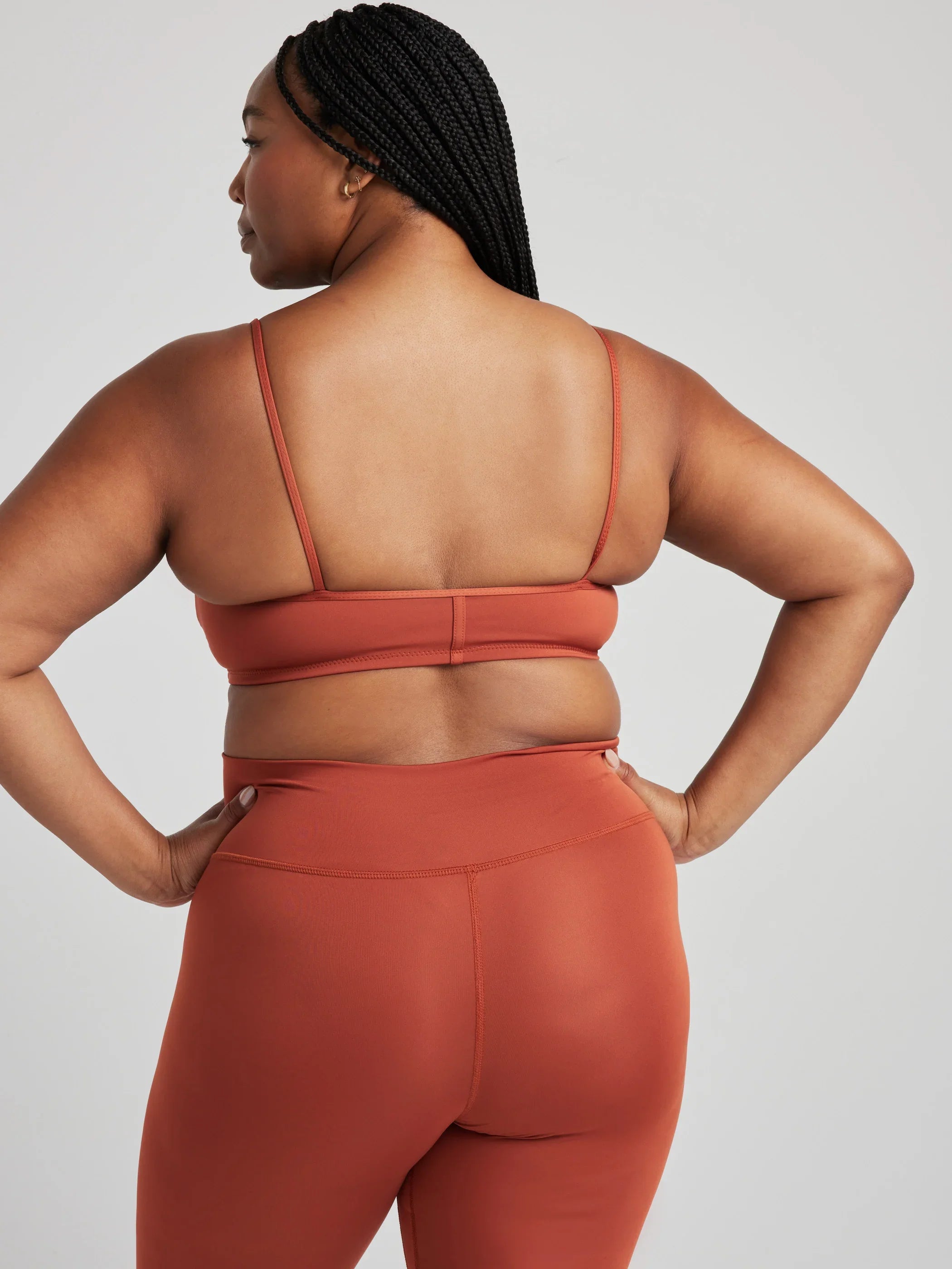 Contour Bralette - Comfortable Wireless Bra in Baked Clay Color for Women | Perfect for Yoga, Lounge & Everyday Wear