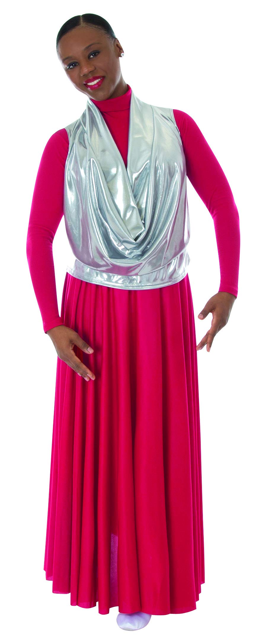Body Wrappers Celebration of Spirit Skirt (0502) - Women's Dance Skirt for Ballet, Jazz & Performance - Comfortable Stretch Fabric for Practice & Stage Shows