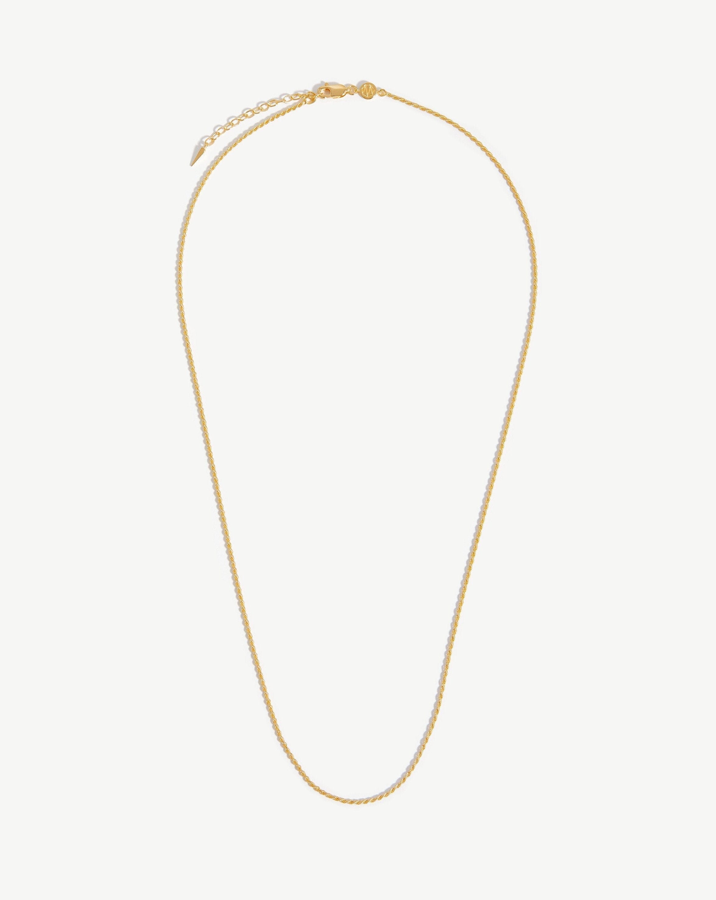 18K Gold Vermeil Long Rope Chain Necklace for Women - Elegant Layered Necklace for Everyday Wear, Date Night & Special Occasions