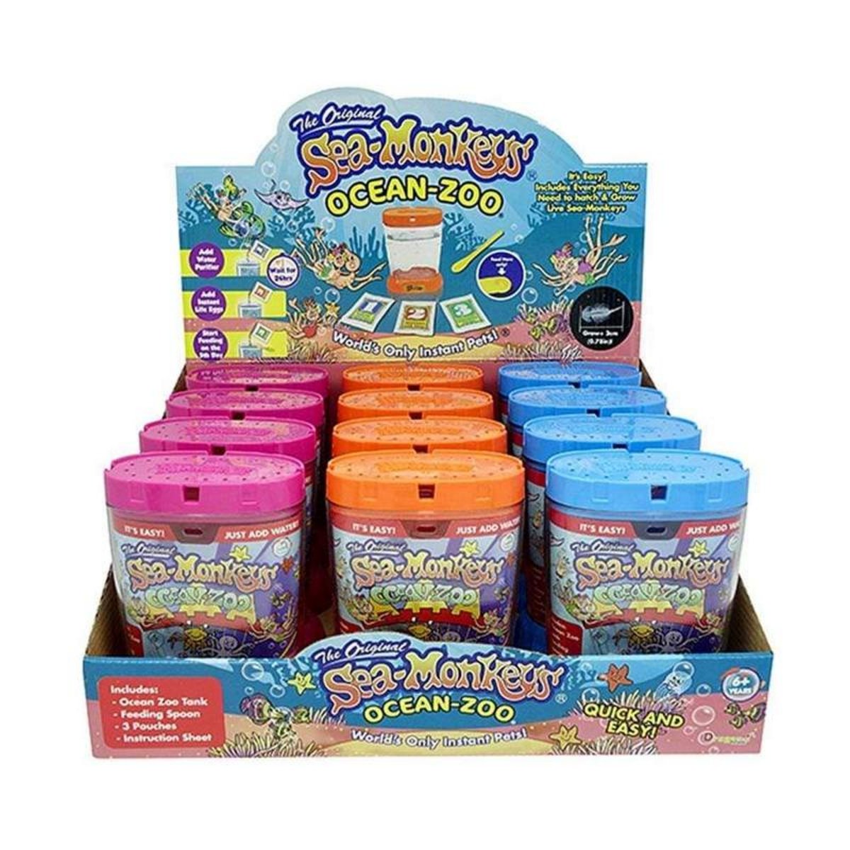 SEA MONKEYS OCEAN ZOO - Instant Aquarium Kit with Live Eggs | Fun Educational Science Toy for Kids | Perfect for Home, Classroom & Birthday Gifts