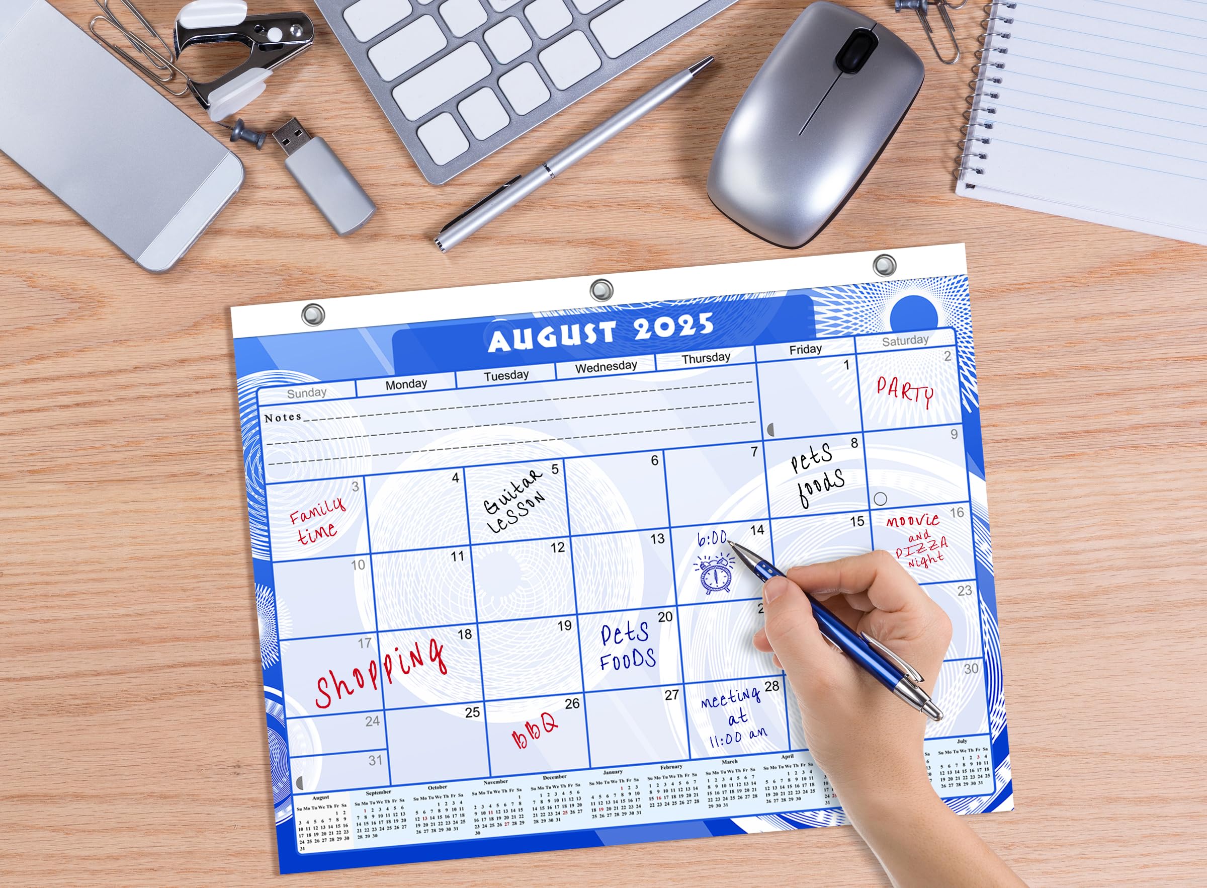 2025-2026 Academic Year 12-Month Student Planner | College Calendar for 3-Ring Binder, Desk & Wall Organization | Durable School Supplies | Made in USA (Edition #013) | Perfect for Back to School, Homework Tracking & Time Management