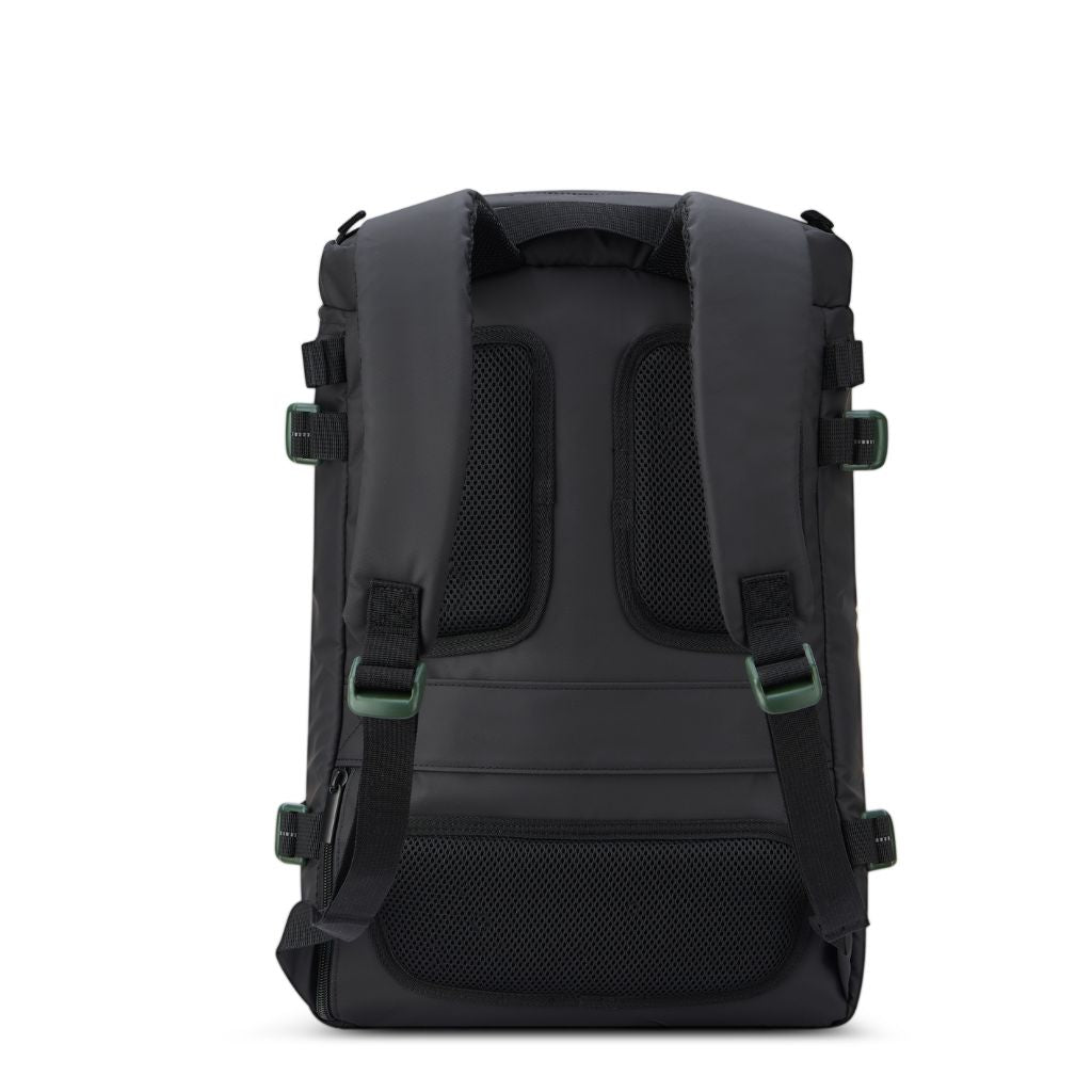 Jeep 17-Inch Laptop Backpack with RFID Protection - Durable Cylindrical Design for Work & Travel (Black) | Perfect for Commuting, Business Trips & College Students