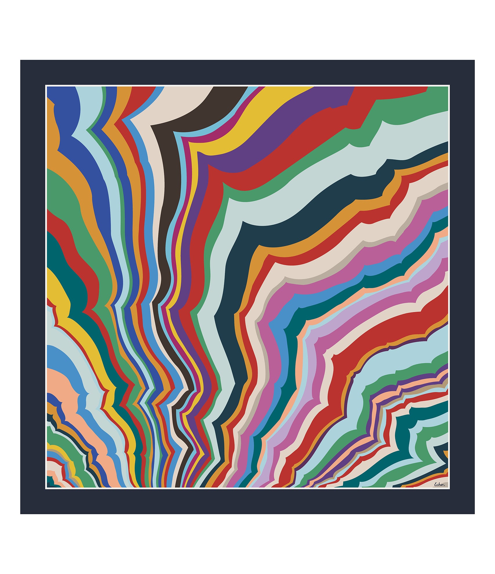 Geode 50 Wool Square Scarf - Soft & Warm Winter Fashion Accessory for Women - Perfect for Outdoor Activities, Travel & Casual Wear