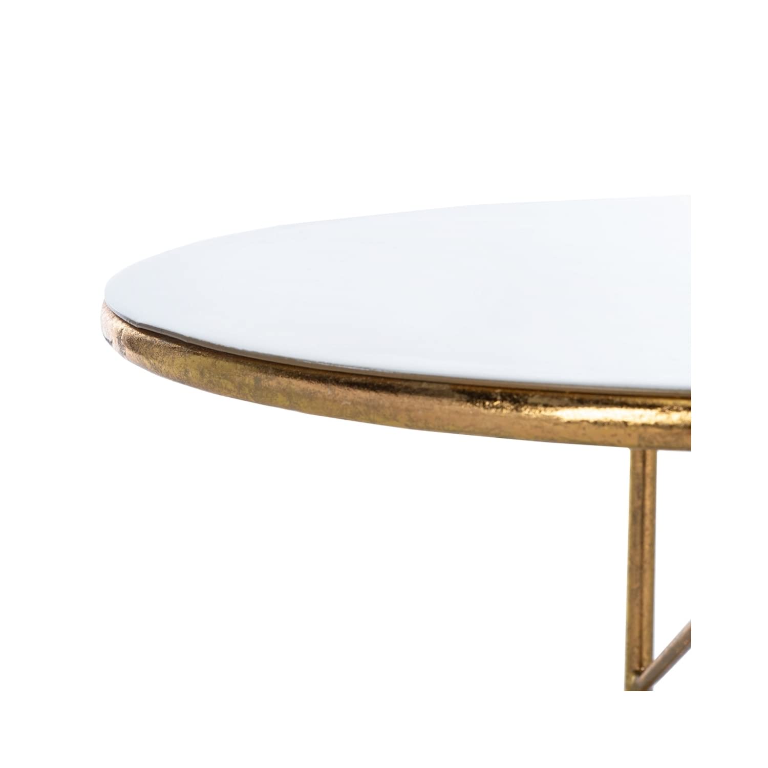 Safavieh Sionne Round Coffee Table - Modern Accent Table for Living Room, Bedroom, or Office - Perfect for Small Spaces and Home Decor