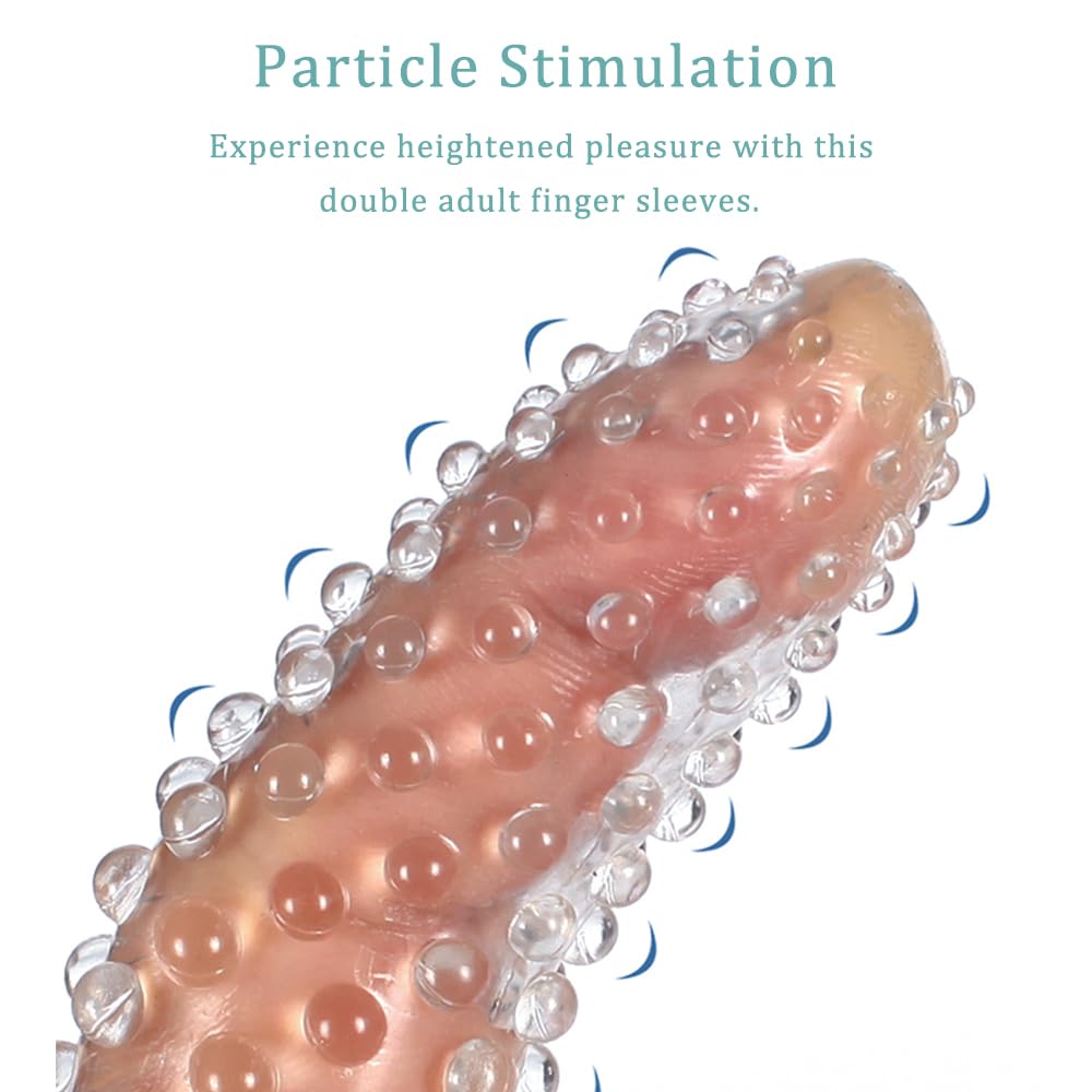 Premium Silicone Finger Sleeves - G-Spot & Clitoral Stimulator for Women | Soft, Flexible Sex Toy for Vaginal & Anal Play | Couples & Solo Use | Transparent Design | Perfect for Sensual Massage & Intimate Exploration