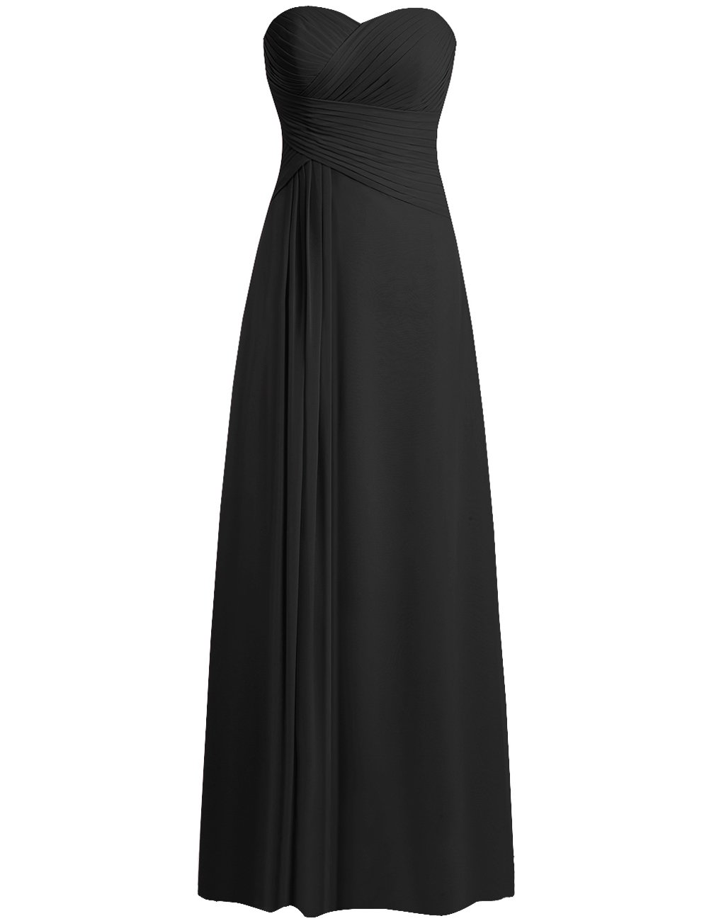 JAEDEN Elegant Chiffon Bridesmaid Dresses for Weddings, Prom & Formal Events - Long Pleated Evening Gowns for Special Occasions - Perfect for Bridal Parties, Galas & Black Tie Events