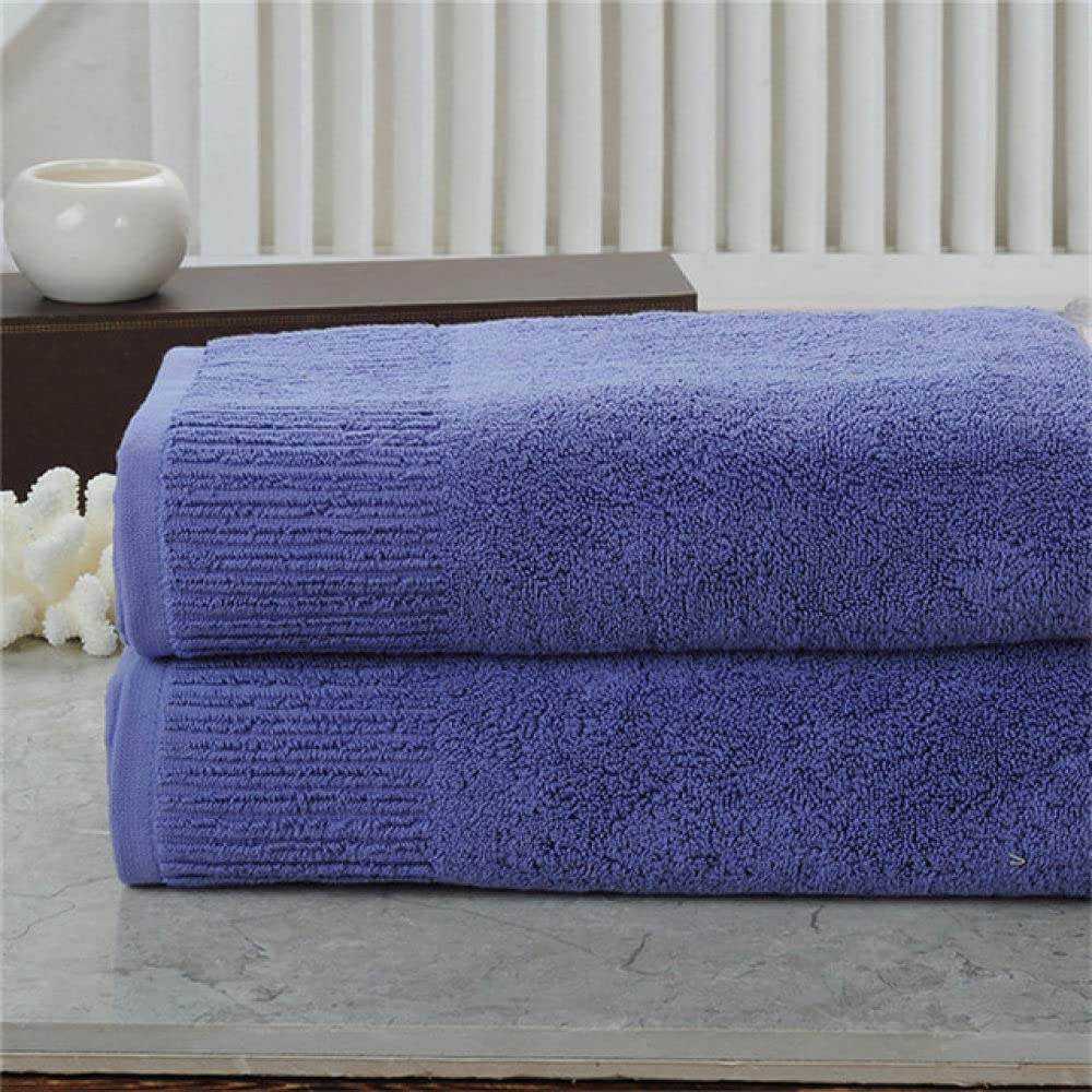 LSZA 2-Pack Large Bath Towels - Super Absorbent 100% Cotton Terry Beach Towels for Adults (70x140cm) | Ultra Soft & Quick-Drying | Perfect for Home, Hotel, Spa & Beach Use | 10 Color Options Including Purple