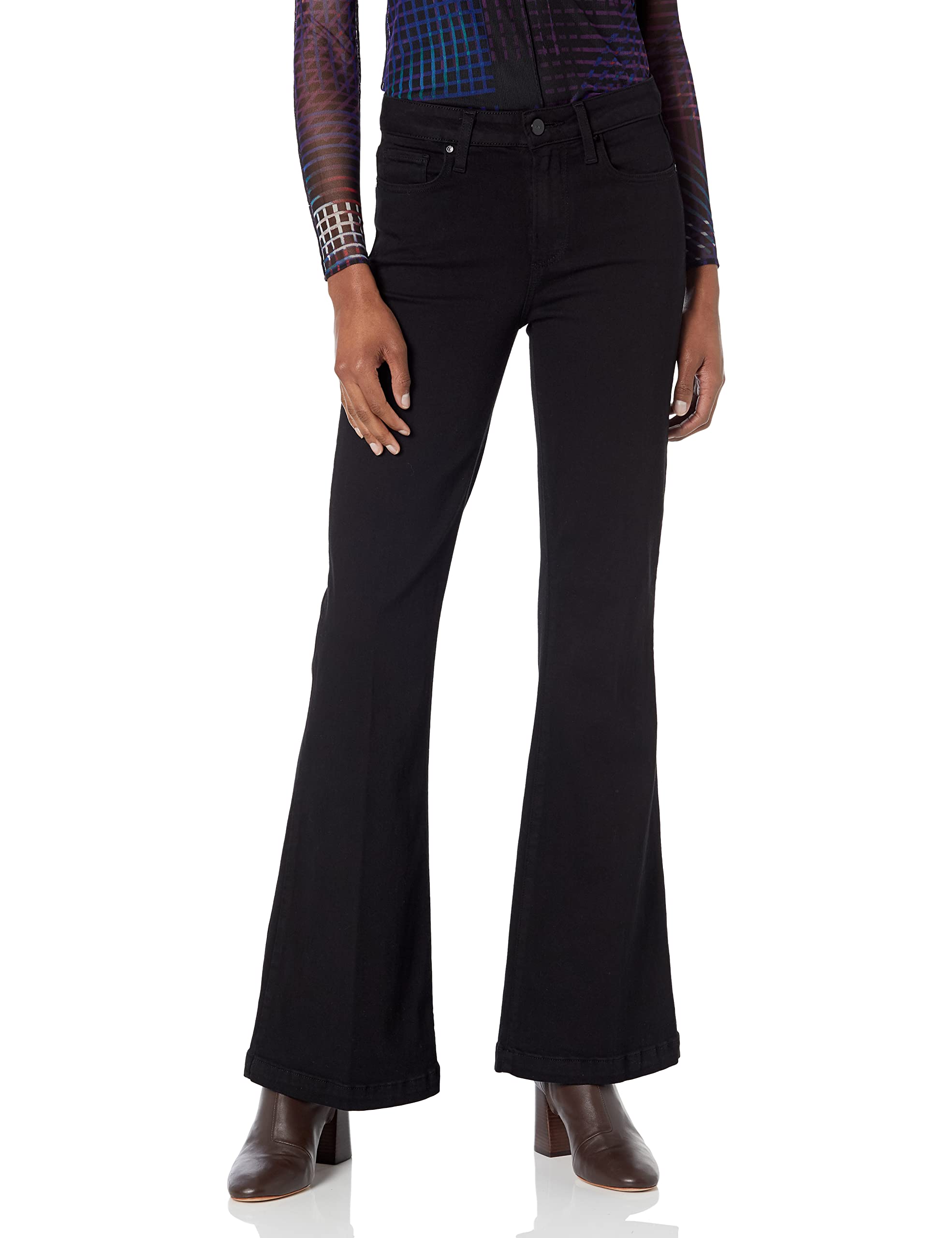 PAIGE Women's Genevieve Fog Luxe Coating Jeans - High Waist Skinny Denim Pants for Casual & Night Out | Perfect for Date Night, Office Wear & Weekend Looks