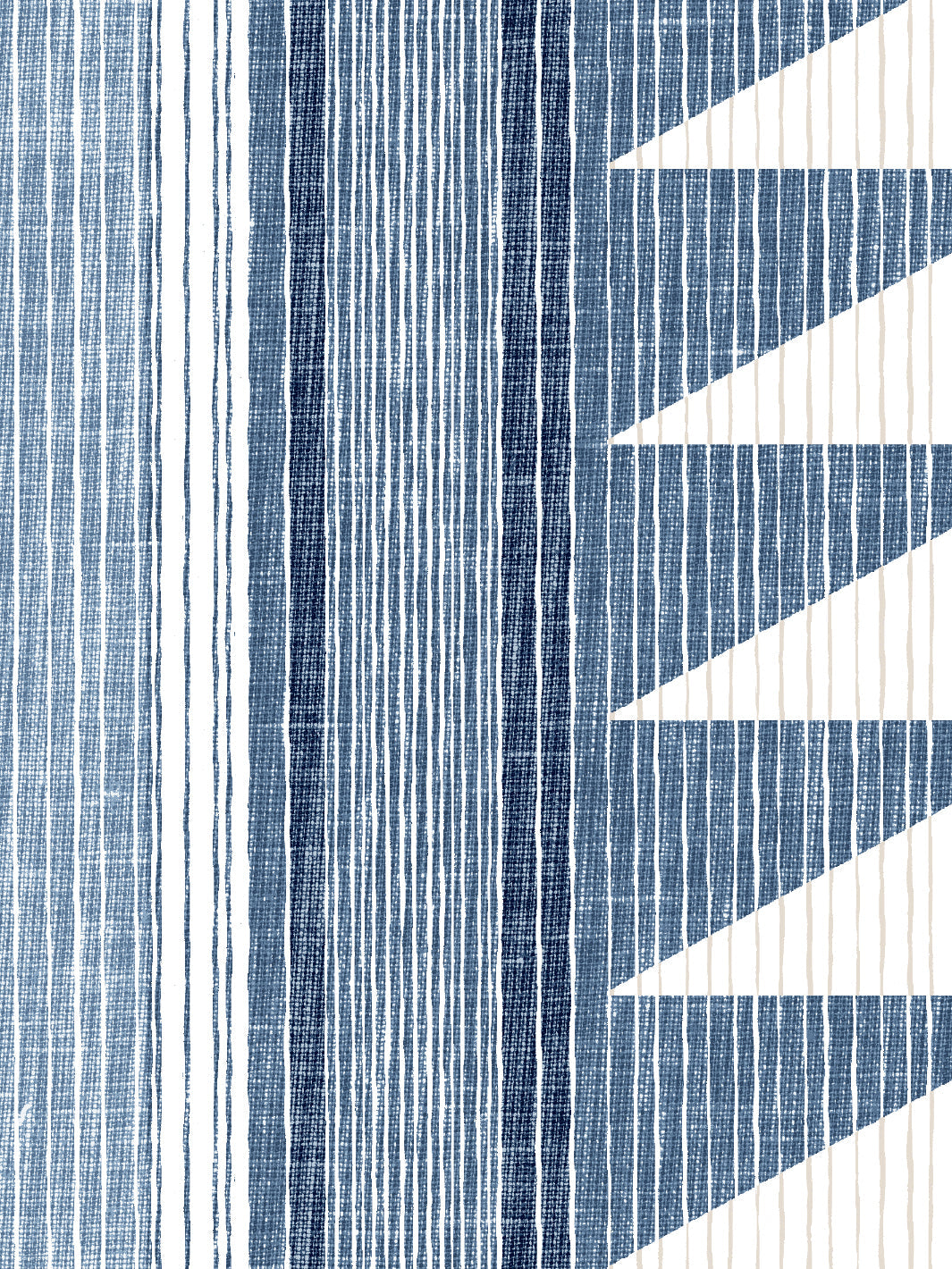 Nathan Turner Edwin Stripe Blue Wallpaper - Premium Peel & Stick Removable Wallpaper for Living Room, Bedroom & Nursery Decor