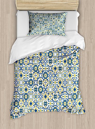 Blue Yellow White