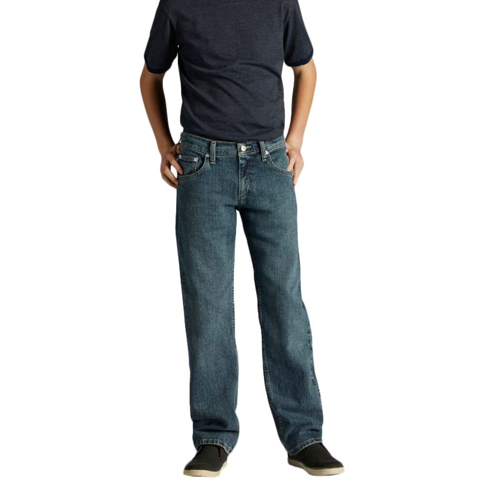Lee Big Boys' Premium Select Straight Leg Jeans - Comfortable Durable Denim Pants for School, Play & Everyday Wear (Sizes 8-20)