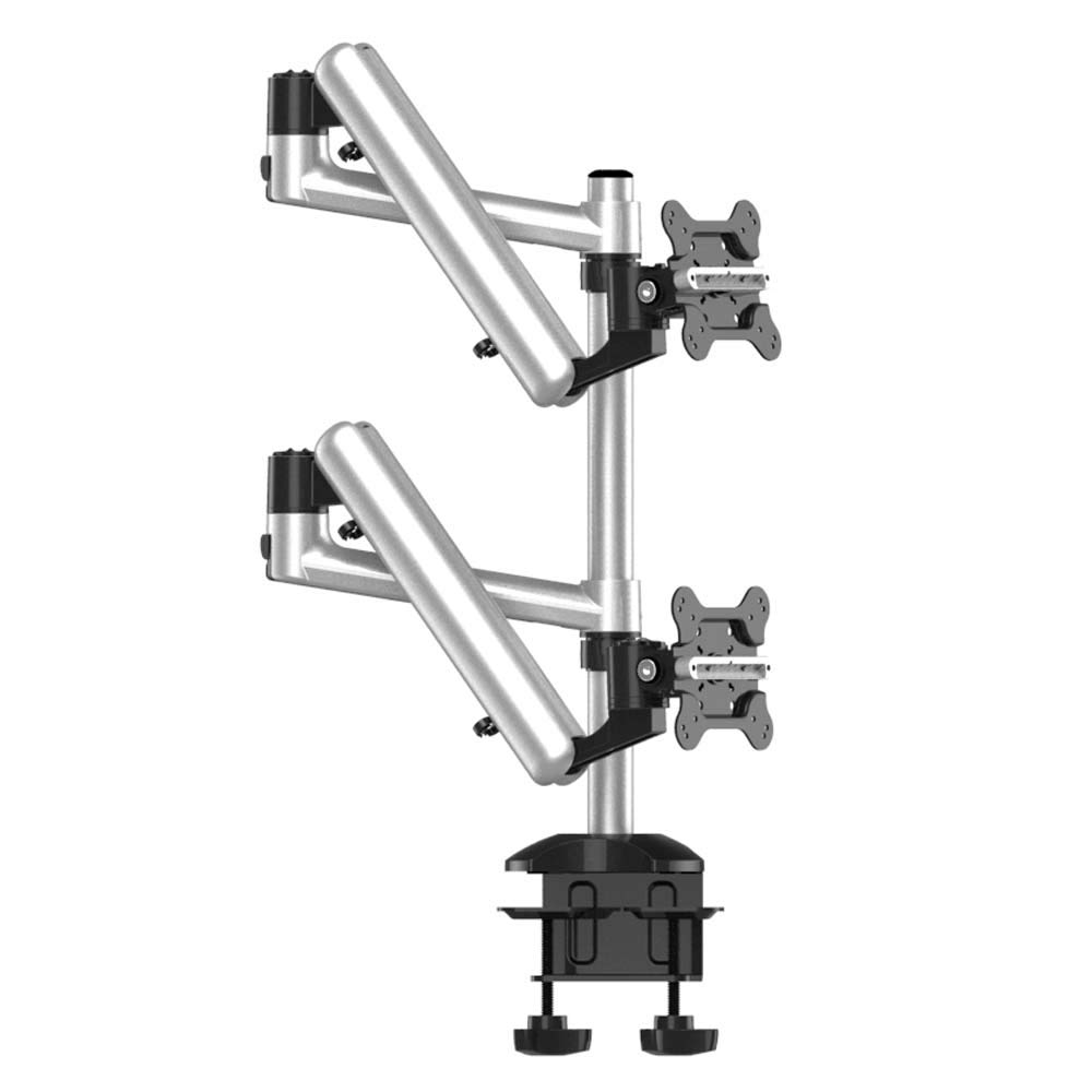 Cotytech BL-AP22 Dual Monitor Stand for Apple - Adjustable Desktop Mount for Side by Side or Top Down Setup | Perfect for Home Office, Gaming & Workspace Organization