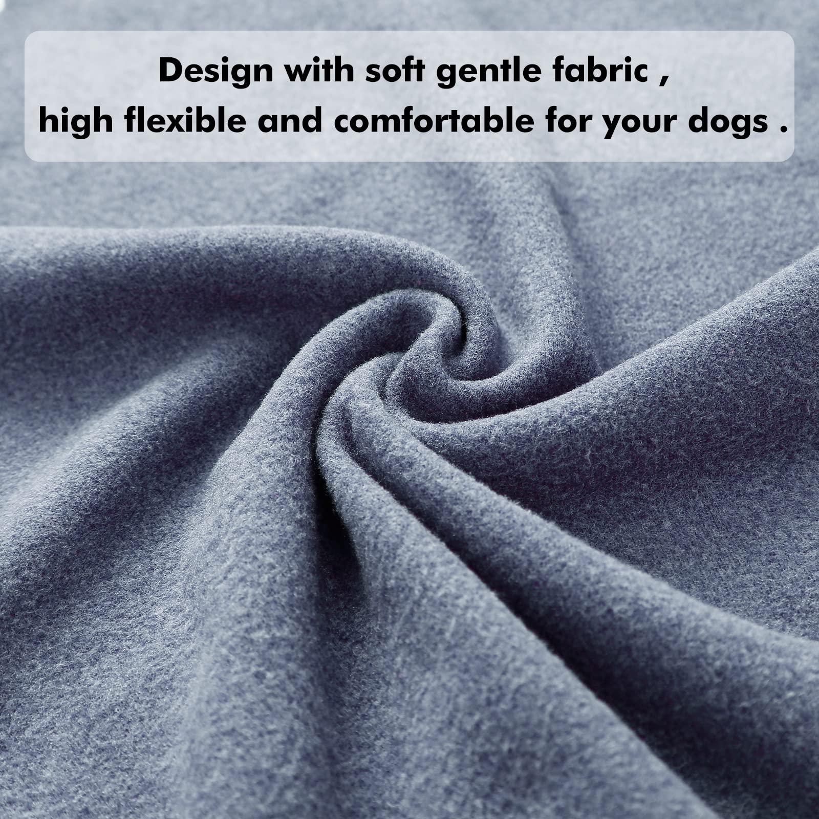 2 Pack Dog Ear Muffs & Snood Set - Noise Cancelling Ear Wraps for Dogs, Anxiety Relief Hoodie with Neck & Ears Protection - Soft Warm Pet Accessories for Calming Nervous Dogs (Blue, Small) - Perfect for Fireworks, Thunderstorms & Travel Anxiety